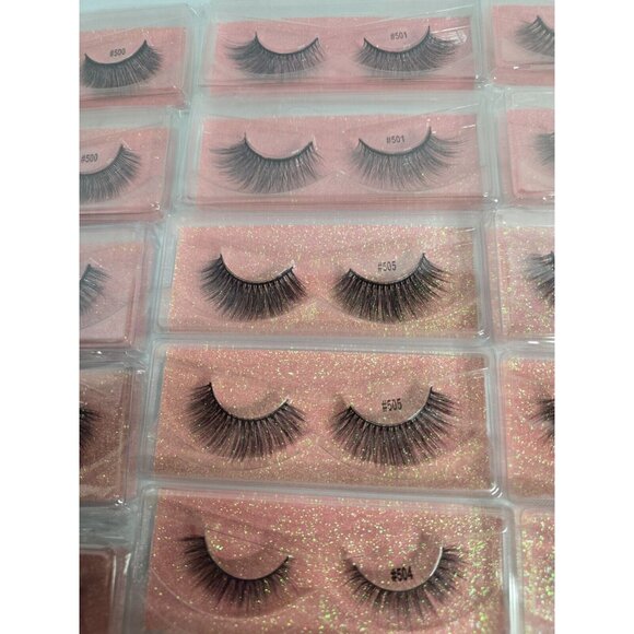 Lot 26 Pairs - False Eyelashes Assorted Styles- High Quality - Picture 8 of 16